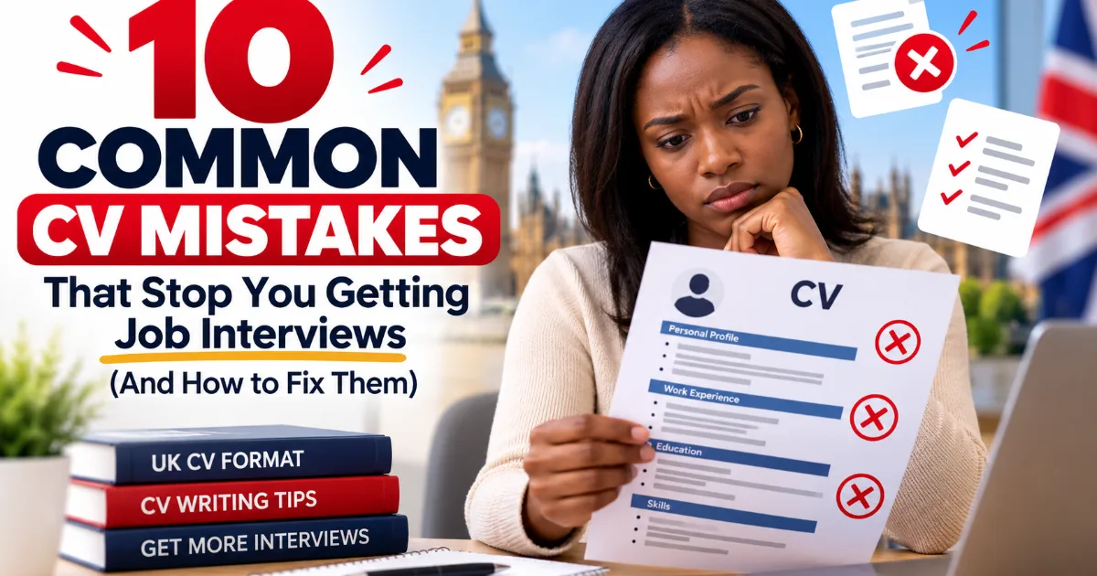 10 Common CV Mistakes That Cost You Job Interviews